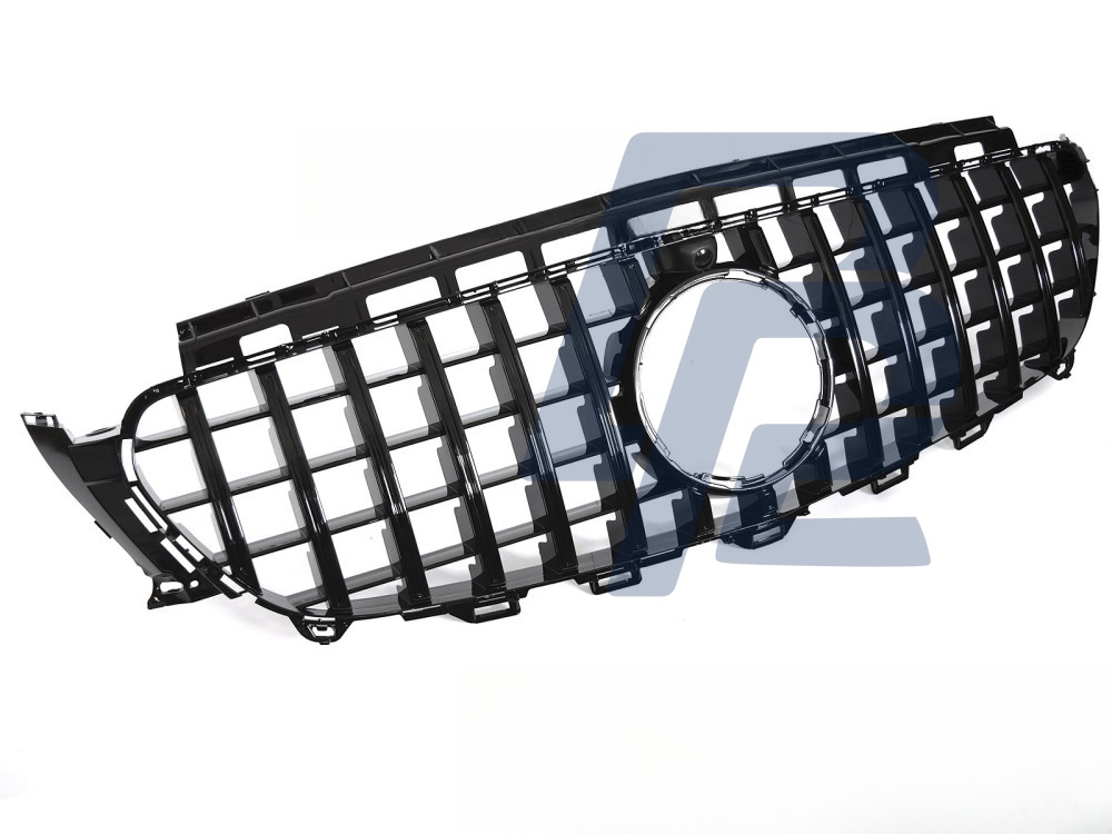 Grille Sport Gloss Black with Camera Hole for Mercedes W213 / S213 2016–2019 - 4