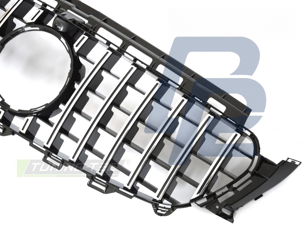 Grille Sport Chrome/Black with Camera Hole for Mercedes W213 / S213 2016–2019 - 3