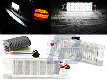 LICENSE LED LIGHTS OPEL ZAFIRA B/  ASTRA H/  CORSA D/ INSIGNIA / IX35 LED CANBUS