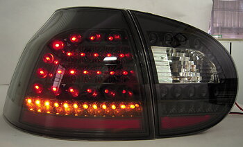 VW GOLF 5 LED TAILLIGHTS SET BLACK