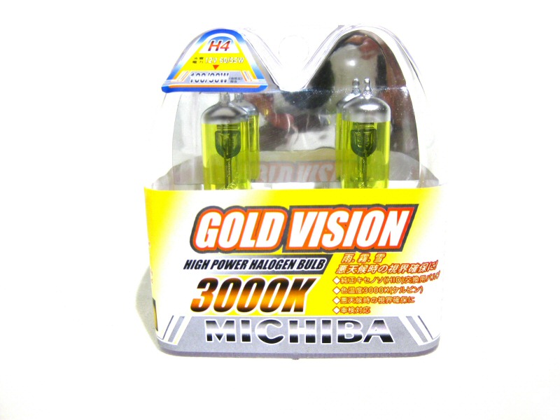 GOLDVISION JDM 3000K YELLOW H4 55W/12V BULB SET (2X)