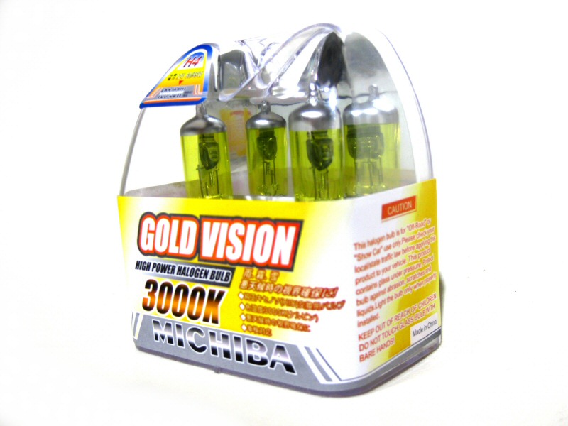 GOLDVISION JDM 3000K YELLOW H4 55W/12V BULB SET (2X) - 2