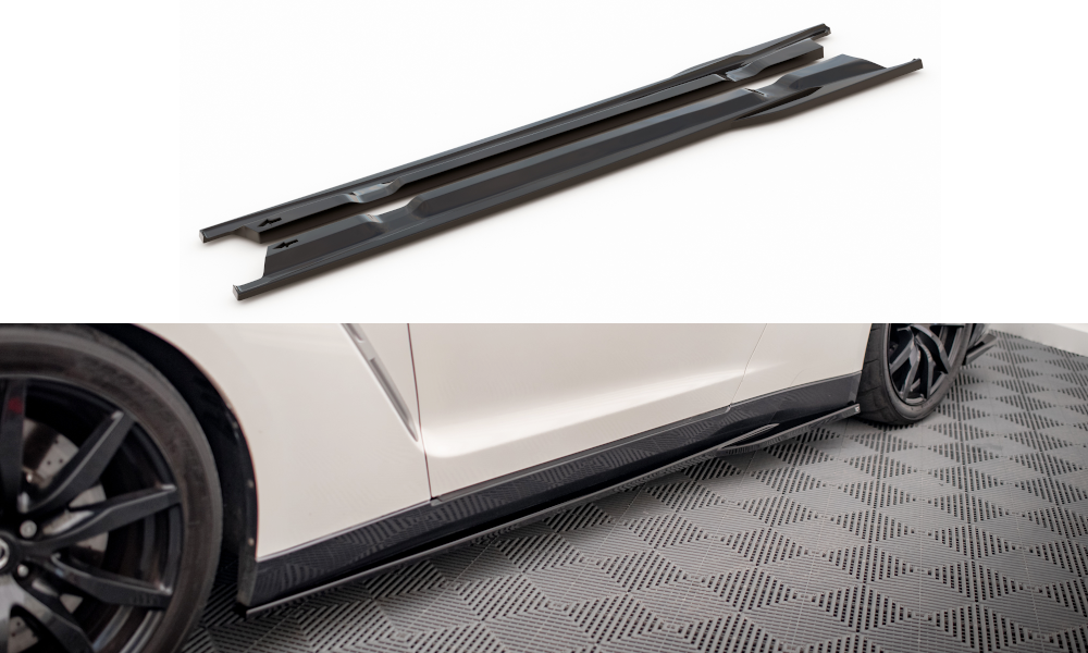 Side Skirts Diffusers Nissan GTR R35 1st Facelift - bluepower.se