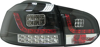 VW GOLF 6 LED TAILLIGHTS SET BLACK