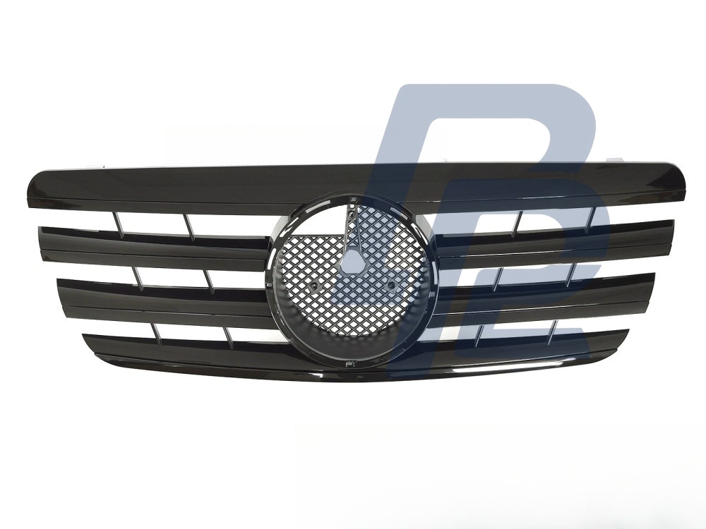 Grille Sport Gloss Black for Mercedes W210 1999–2002 / S210 1999–2003 - 4