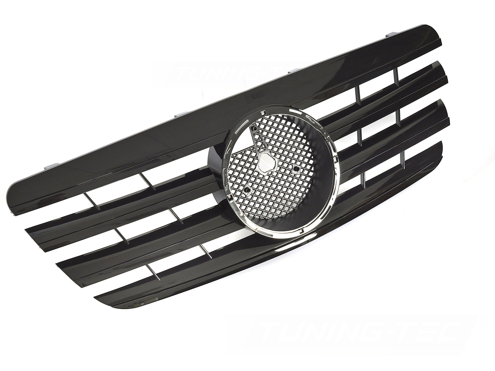 GRILL SPORT BLANK SVART TILL MERCEDES W210 1999-2002 / S210 1999-2003