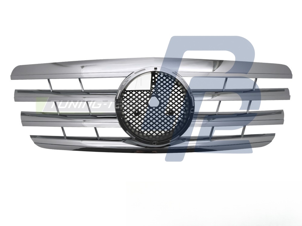 Grille Sport Chrome for Mercedes W210 1999–2002 / S210 1999–2003 - 4