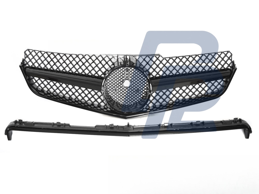 Grille Sport Gloss Black for Mercedes C207 A207 2009–2013 - 4