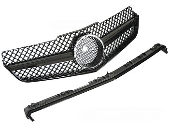 GRILL SPORT BLANK SVART TILL MERCEDES C207 A207 2009-2013
