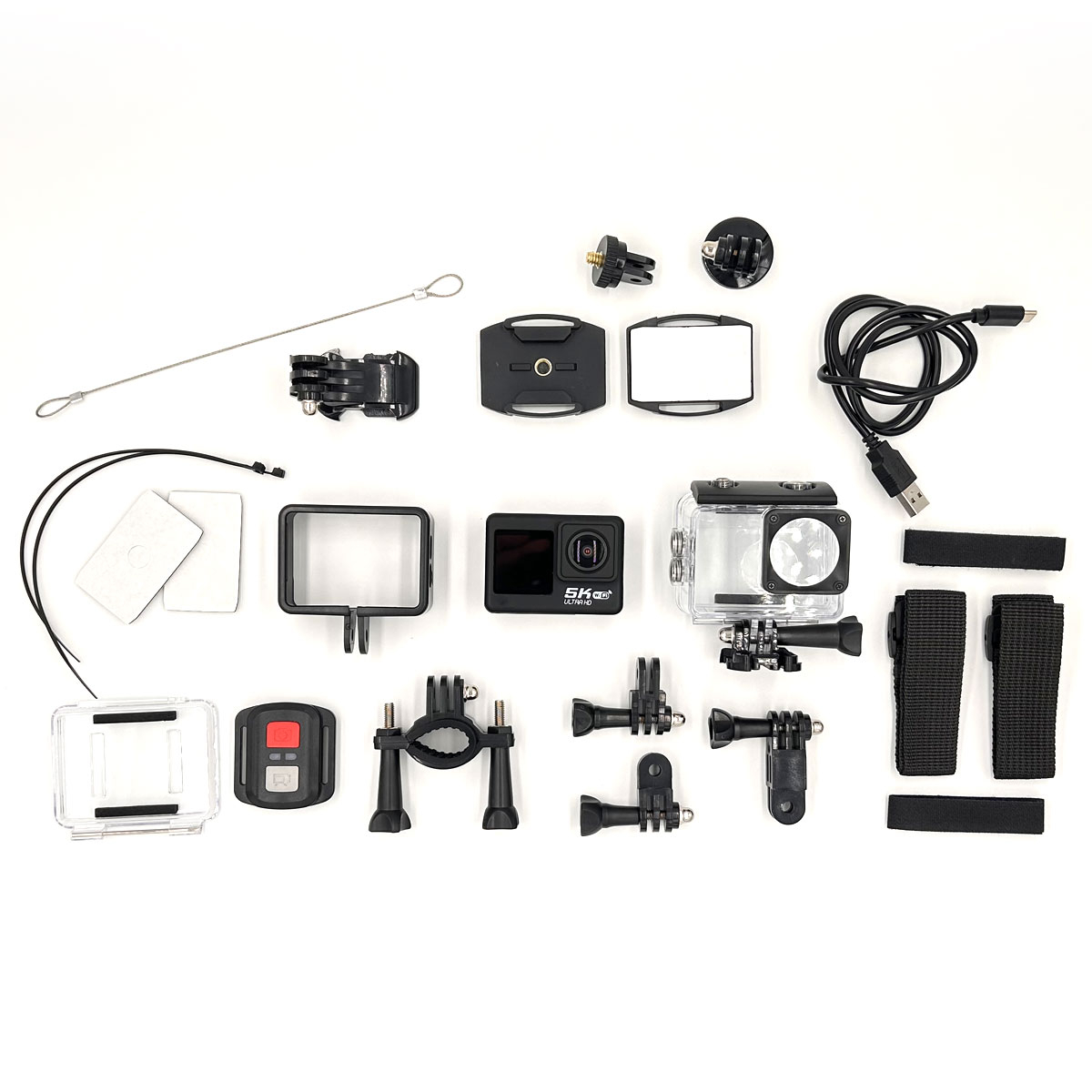 ACTION CAM 5K CAMERA WITH ACCESSORIES - 3