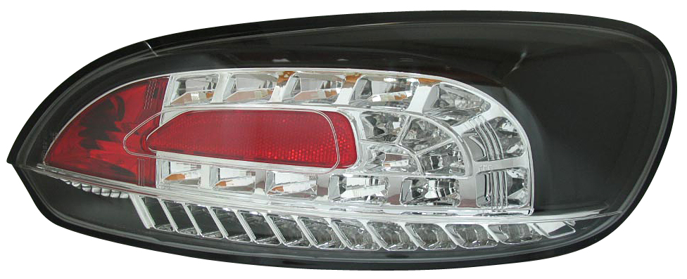 VW SCIROCCO 08+ LED BAKLAMPOR SET SVARTA V1