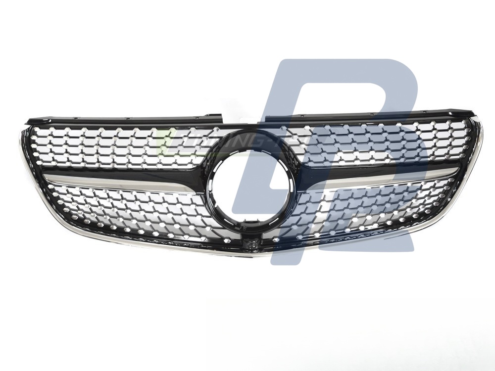 Grille Diamond Black/Chrome for Mercedes V-Class W447 2014–2019 - 2