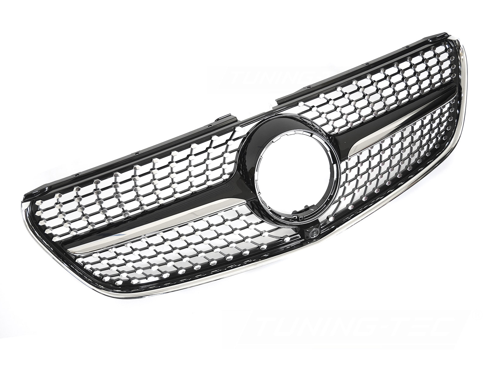 GRILL DIAMOND SVART KROM TILL MERCEDES V-CLASS W447 2014-2019