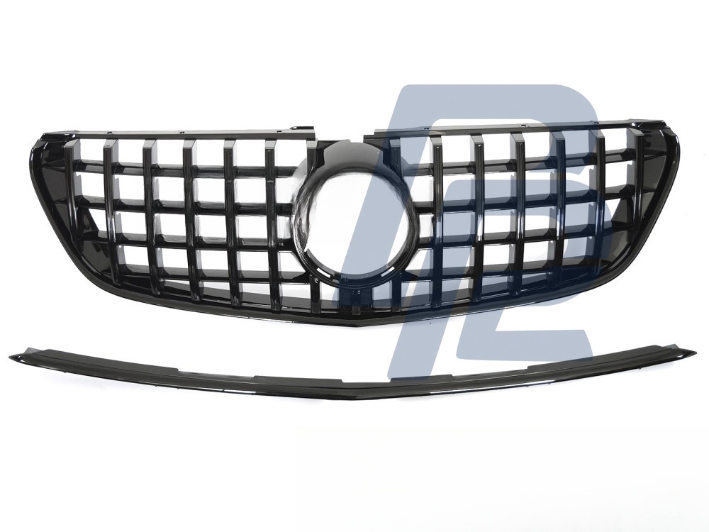 Grille Sport Gloss Black for Mercedes V-Class W447 2014–2019 - 5