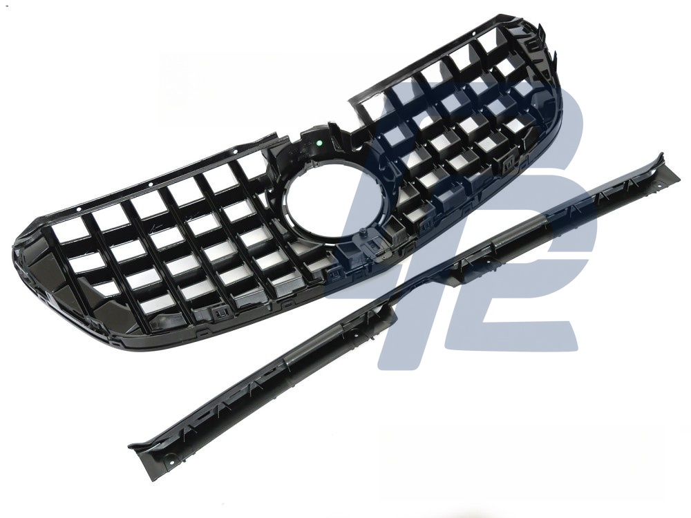 Grille Sport Gloss Black for Mercedes V-Class W447 2014–2019 - 3
