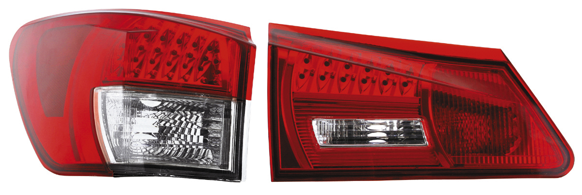 LEXUS IS250 06+ LED TAILLIGHTS RED/CLEAR V1