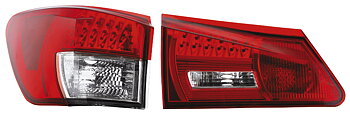 LEXUS IS250 06+ LED TAILLIGHTS RED/CLEAR V1
