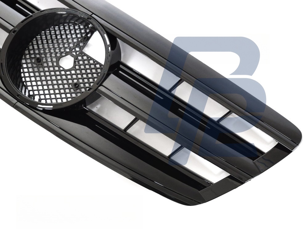 Grille Sport Gloss Black for Mercedes W220 2002–2005 - 2