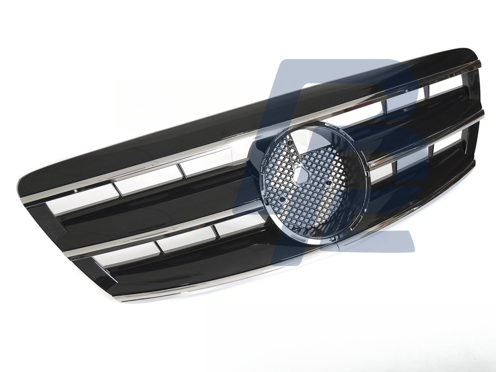 Grille Sport Chrome/Black for Mercedes W220 2002–2005 - 2