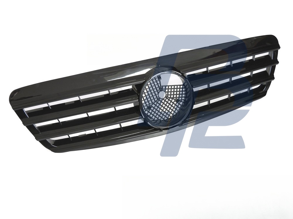 Grille Sport Gloss Black for Mercedes W220 1998–2002 - 3