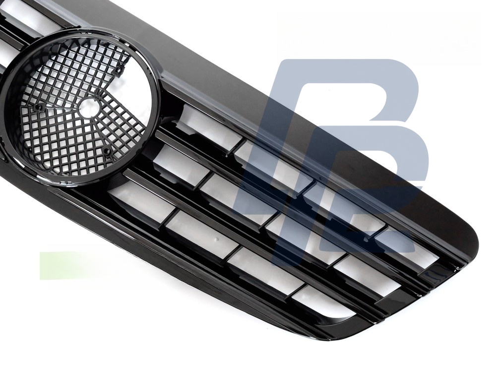 Grille Sport Gloss Black for Mercedes W220 1998–2002 - 2