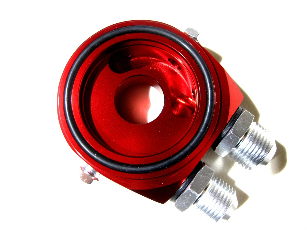 OIL ADAPTER / SANDWICH PLATE + OIL COOLER AN10 CONNECTIONS - 4