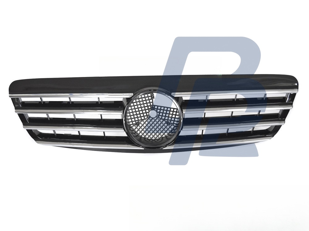 Grille Sport Chrome/Black for Mercedes W220 1998–2002 - 4