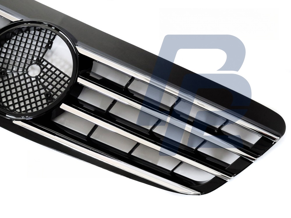 Grille Sport Chrome/Black for Mercedes W220 1998–2002 - 5