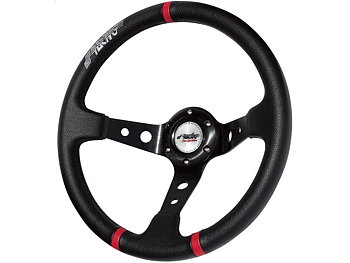 SIMONI RACING GRAVEL STEERING WHEEL LEATHER 90MM DISH 35CM