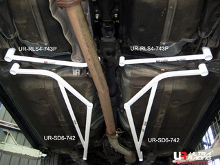 IMPREZA WRX/STI 01-07 ULTRARACING 2X 3-POINT FLOOR BARS
