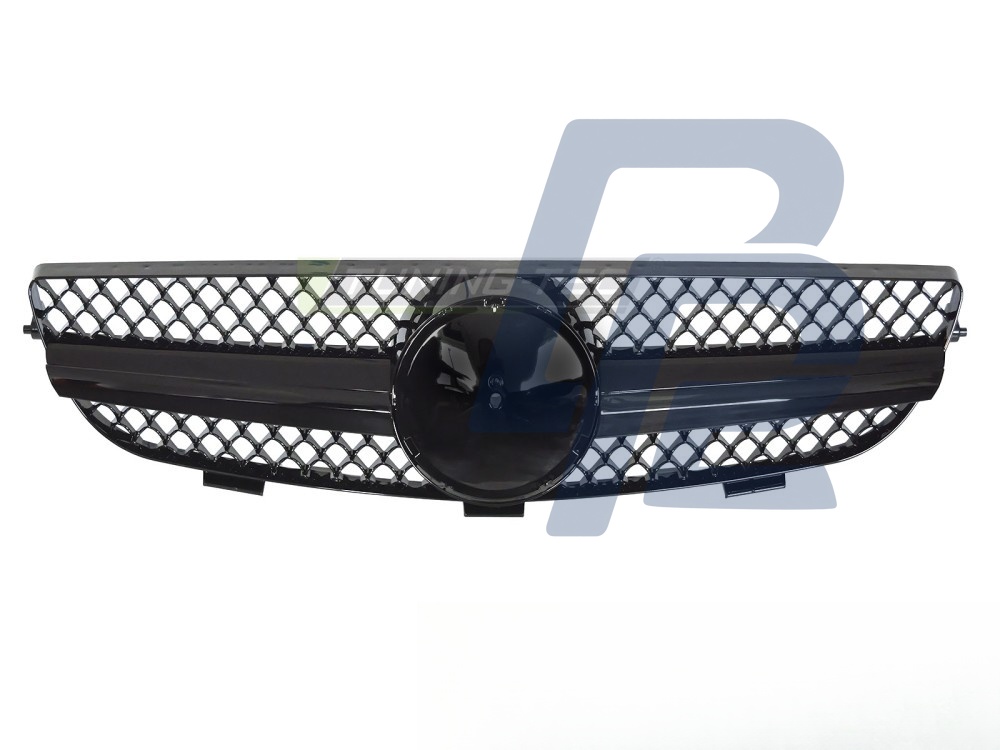Grille Sport Gloss Black for Mercedes CLK W209 2003–2010 - 3