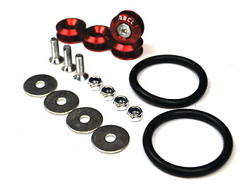 QUICK RELEASE FASTENERS BUMPER/FENDER/TRUNK BCL RED 2X