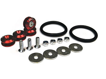 QUICK RELEASE FASTENERS BUMPER/FENDER/TRUNK BCL RED 2X