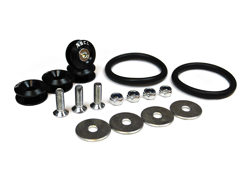 QUICK RELEASE FASTENERS BUMPER/FENDER/TRUNK BCL BLACK 2X