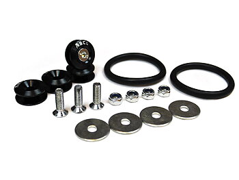 QUICK RELEASE FASTENERS BUMPER/FENDER/TRUNK BCL BLACK 2X