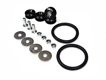 QUICK RELEASE FASTENERS BUMPER/FENDER/TRUNK BCL BLACK 2X