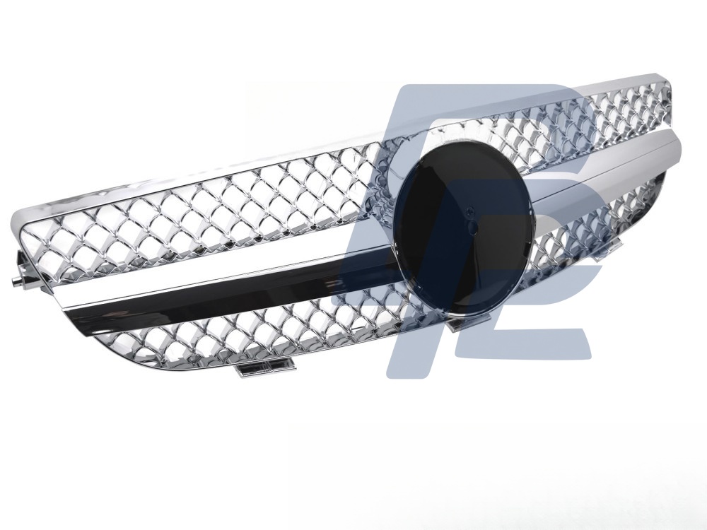 Grille Sport Chrome for Mercedes CLK W209 2003–2010 - 4