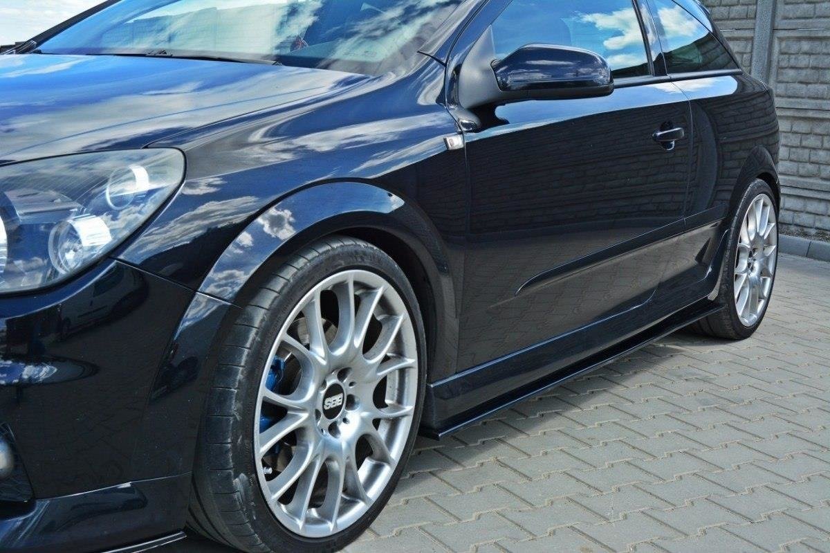 Side Skirts Diffusers Opel Astra H (For OPC / VXR) - 3