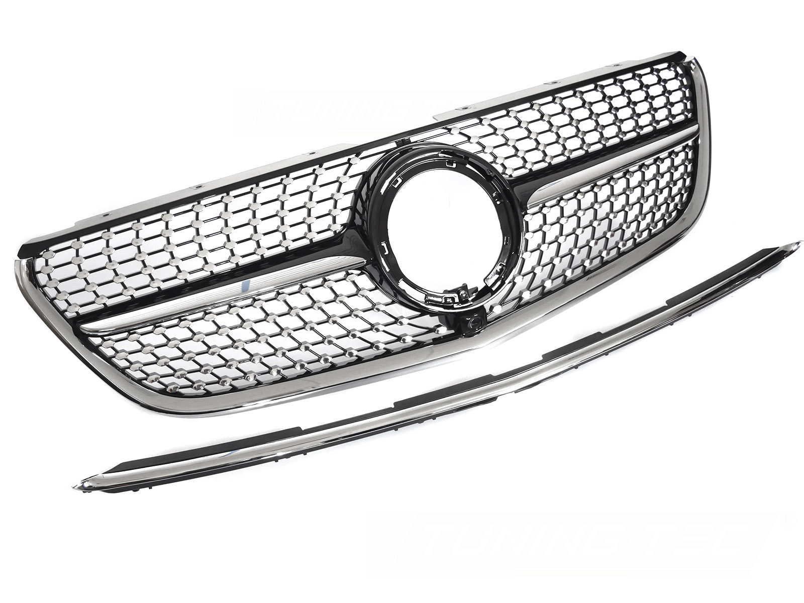 GRILL DIAMOND SVART KROM TILL MERCEDES VITO W447 2019-2023