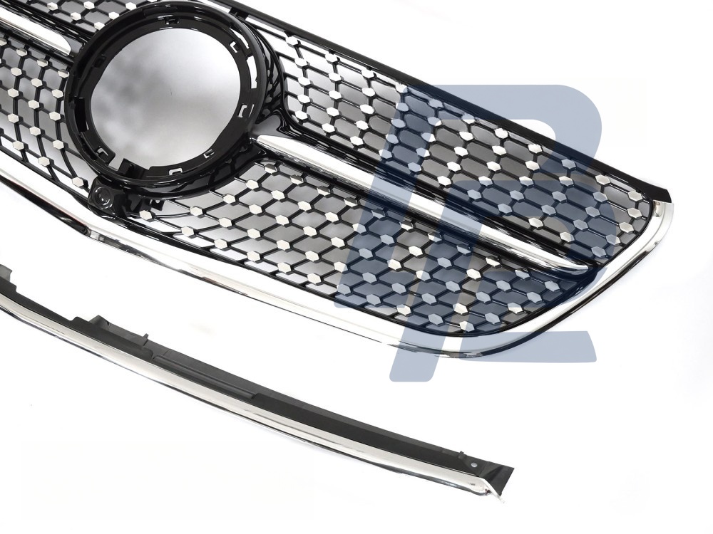 Grille Diamond Black/Chrome for Mercedes Vito W447 2019–2023 - 4