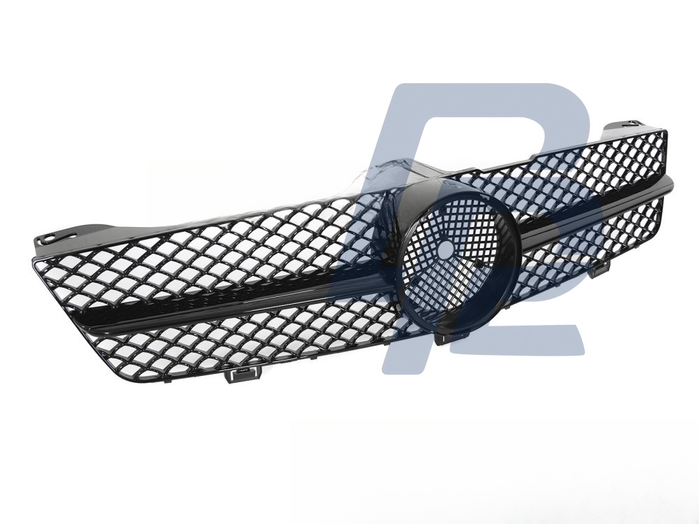 Grille Sport Gloss Black for Mercedes CLS C219 2008–2010 - 3