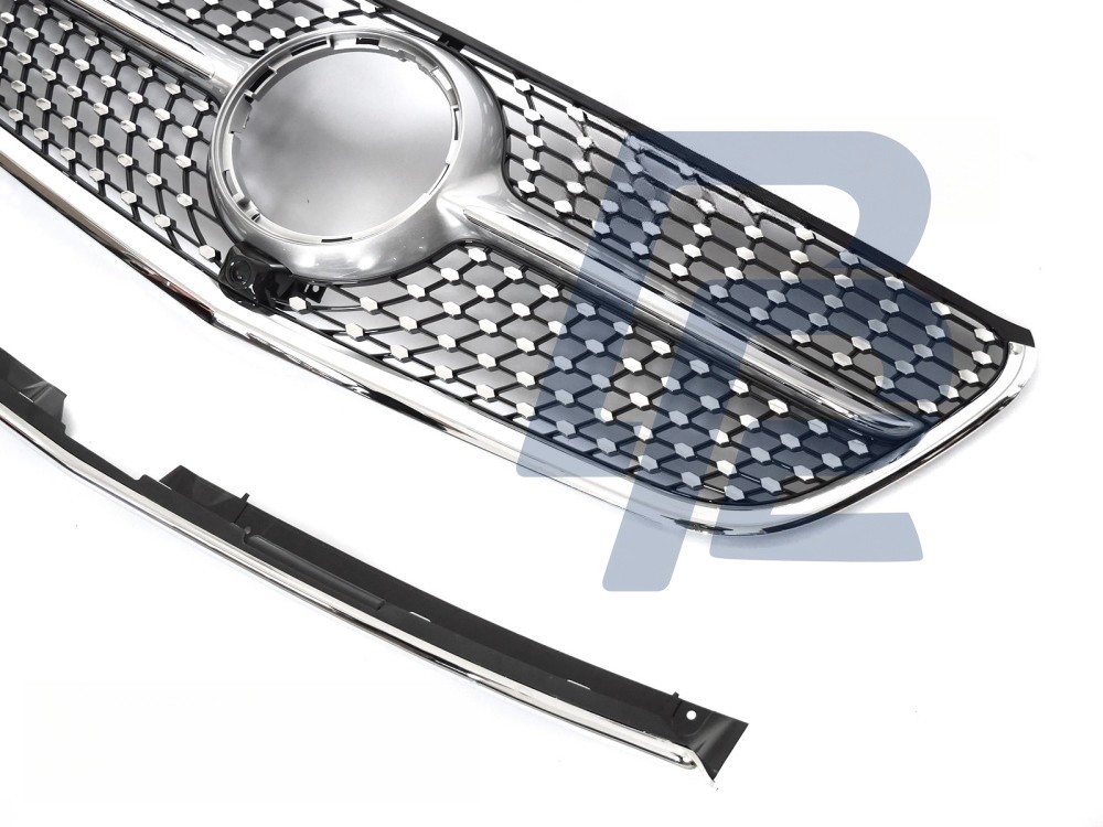 Grille Diamond Silver Chrome for Mercedes Vito W447 2014–2019 - 3