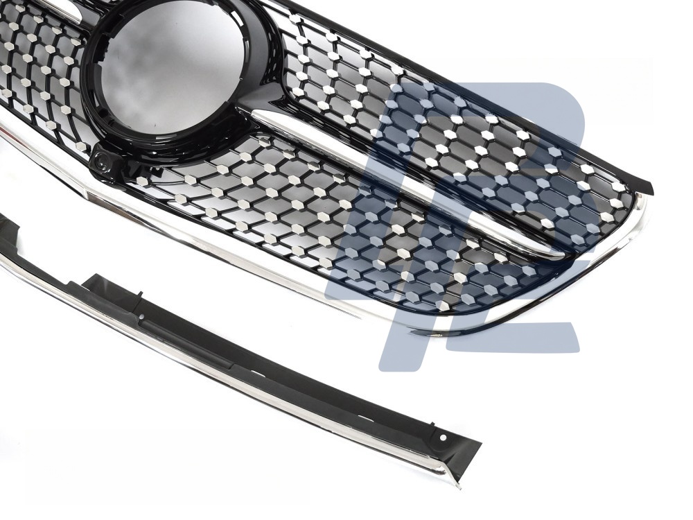 Grille Diamond Black/Chrome for Mercedes Vito W447 2014–2019 - 2