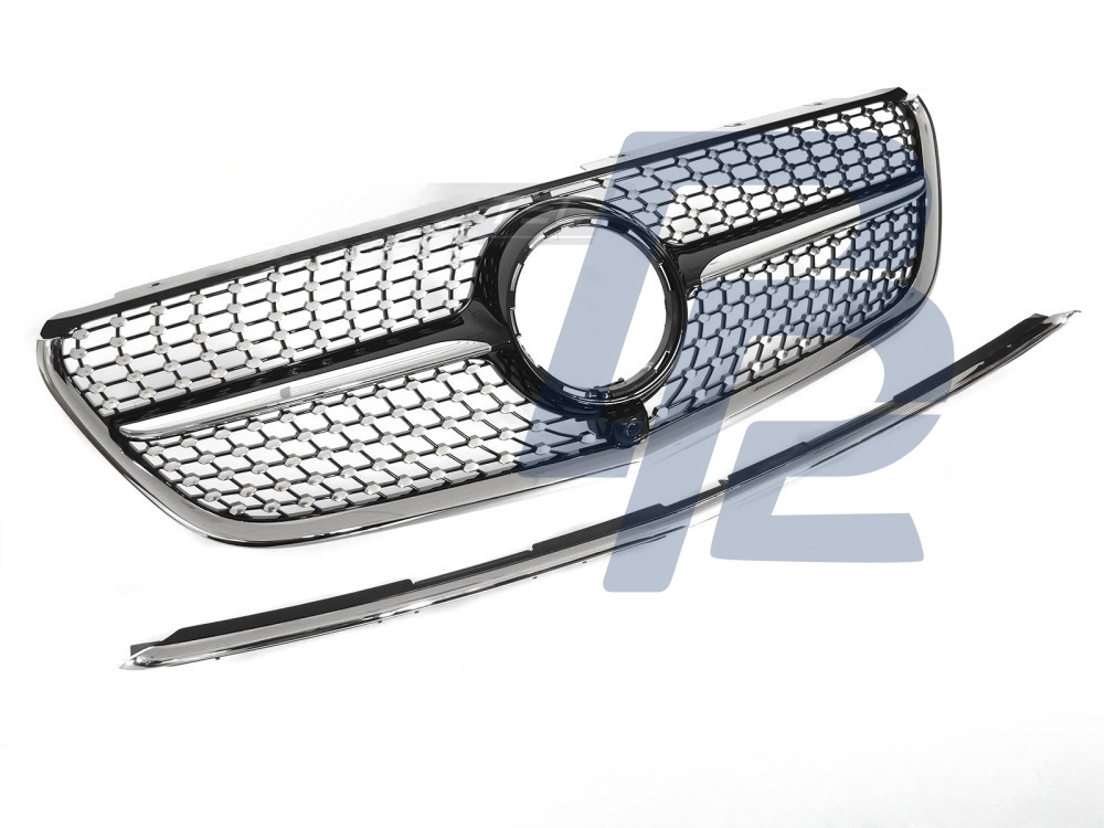 Grille Diamond Black/Chrome for Mercedes Vito W447 2014–2019 - 3
