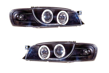 SUBARU IMPREZA GC8 97-01 PROJEKTOR ANGELEYE STRÅLKASTARE SVARTA