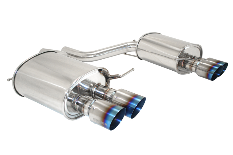 BMW 5 F10 11+ DUAL AXLE BACK EXHAUST MEGAN RACING BLUE TIPS