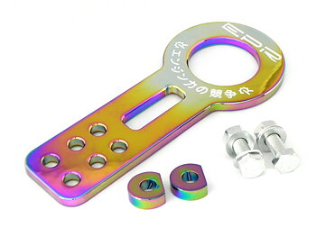 UNIVERSAL EPR ALUMINUM FRONT TOW HOOK NEO CHROME ANODIZED