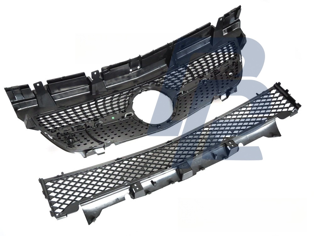 Grille Diamond Black/Chrome for Mercedes SLK R172 2011–2015 - 2