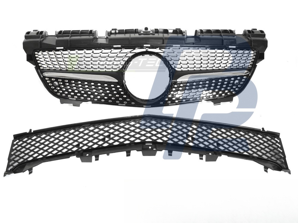Grille Diamond Black/Chrome for Mercedes SLK R172 2011–2015 - 5