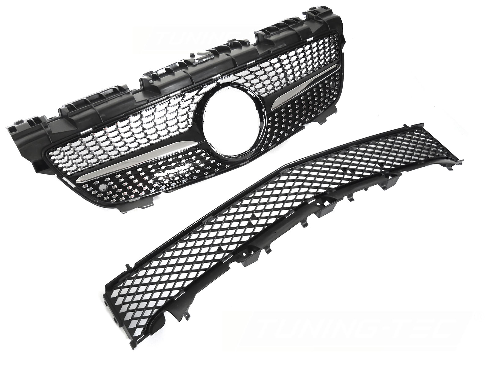 GRILL DIAMOND SVART KROM TILL MERCEDES SLK R172 2011-2015